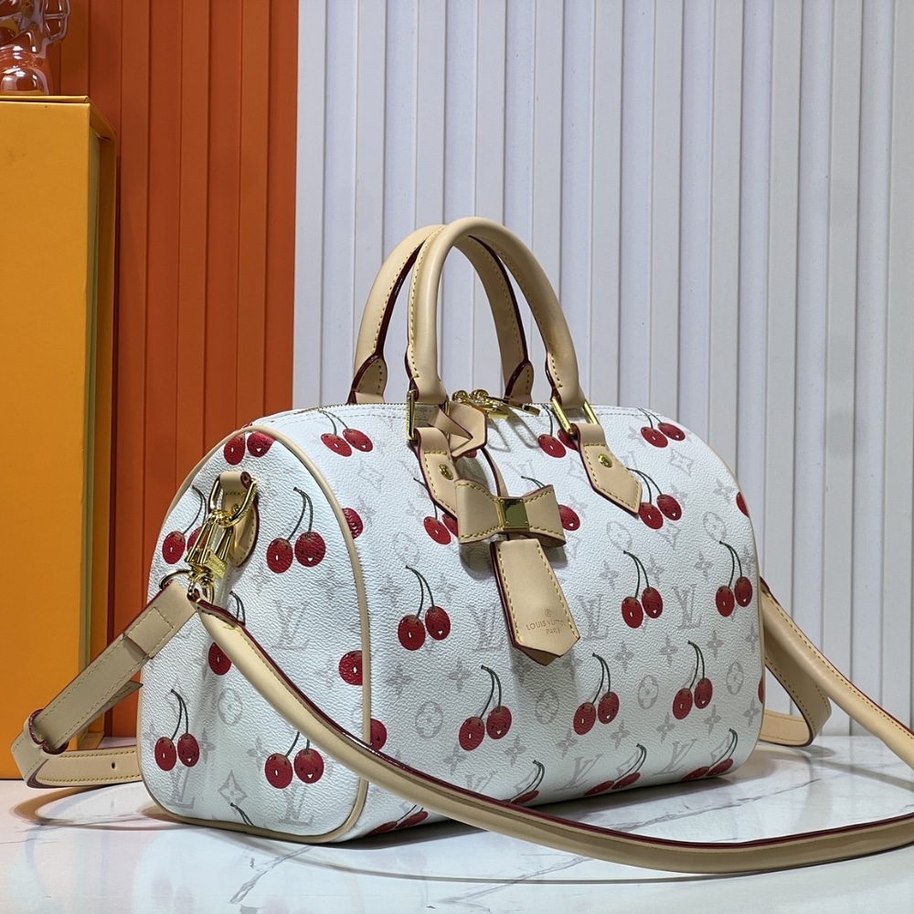 Louis Vuitton X Takashi Murakami Monogram Cerise Speedy 30 White 30Cm M14238 - 画像 (2)