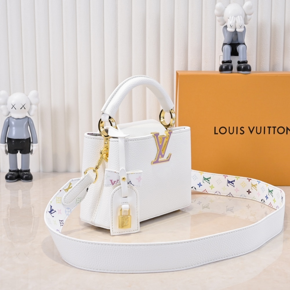 Louis Vuitton X Takashi Murakami Capucines Mini White 21Cm M13253 - 画像 (3)