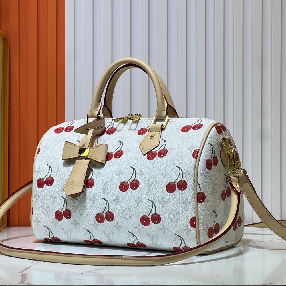 Louis Vuitton X Takashi Murakami Monogram Cerise Speedy 30 White 30Cm M14238 - 画像 (3)