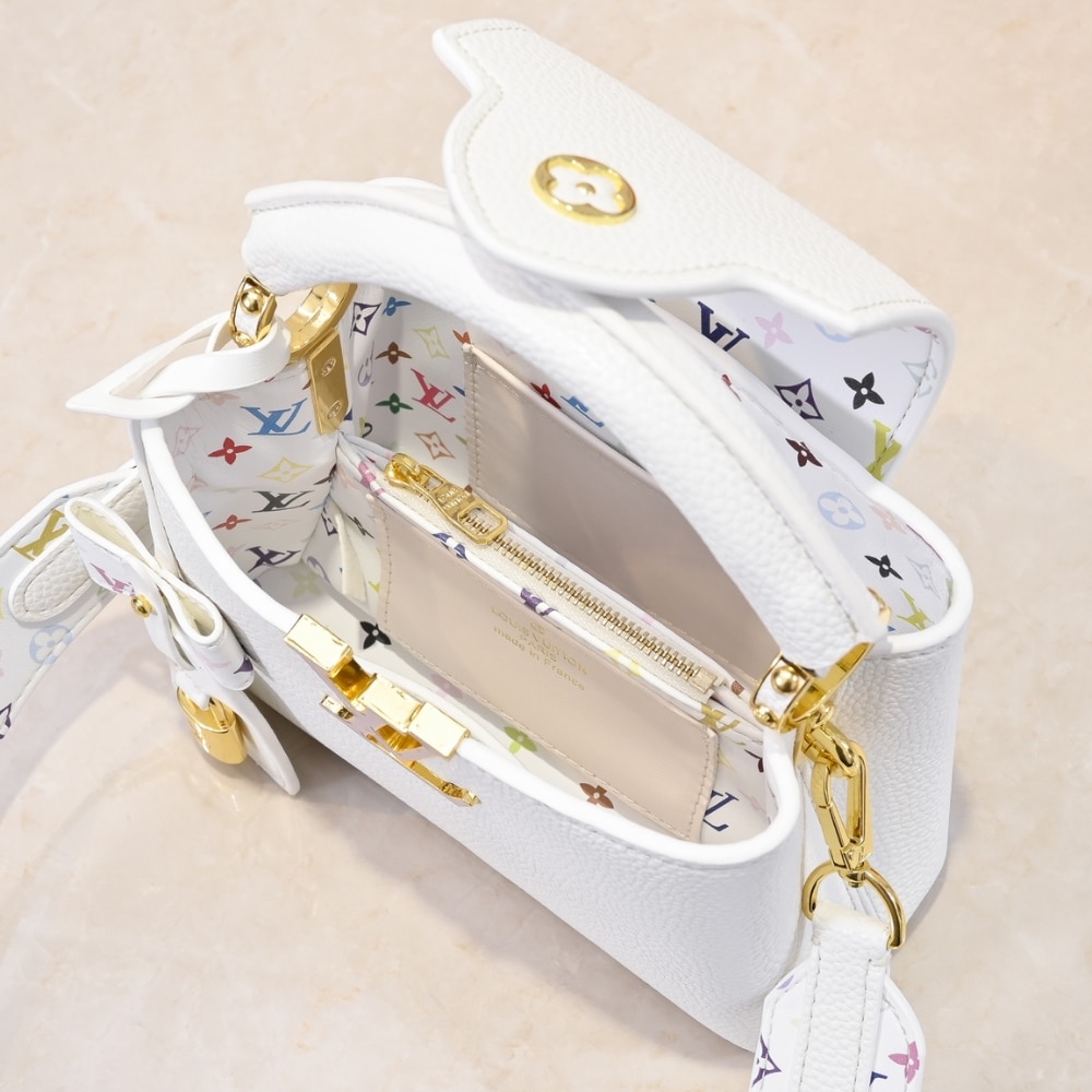 Louis Vuitton X Takashi Murakami Capucines Mini White 21Cm M13253 - 画像 (7)