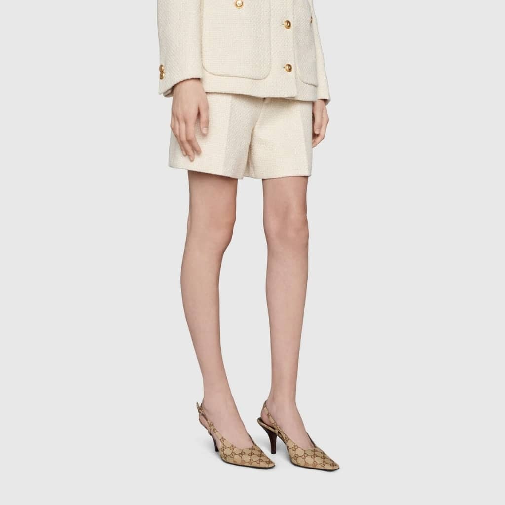 GUCCI グッチ レディース GG スリングバックパンプス ベージュ 675420 KY980 9763 - 画像 (7)