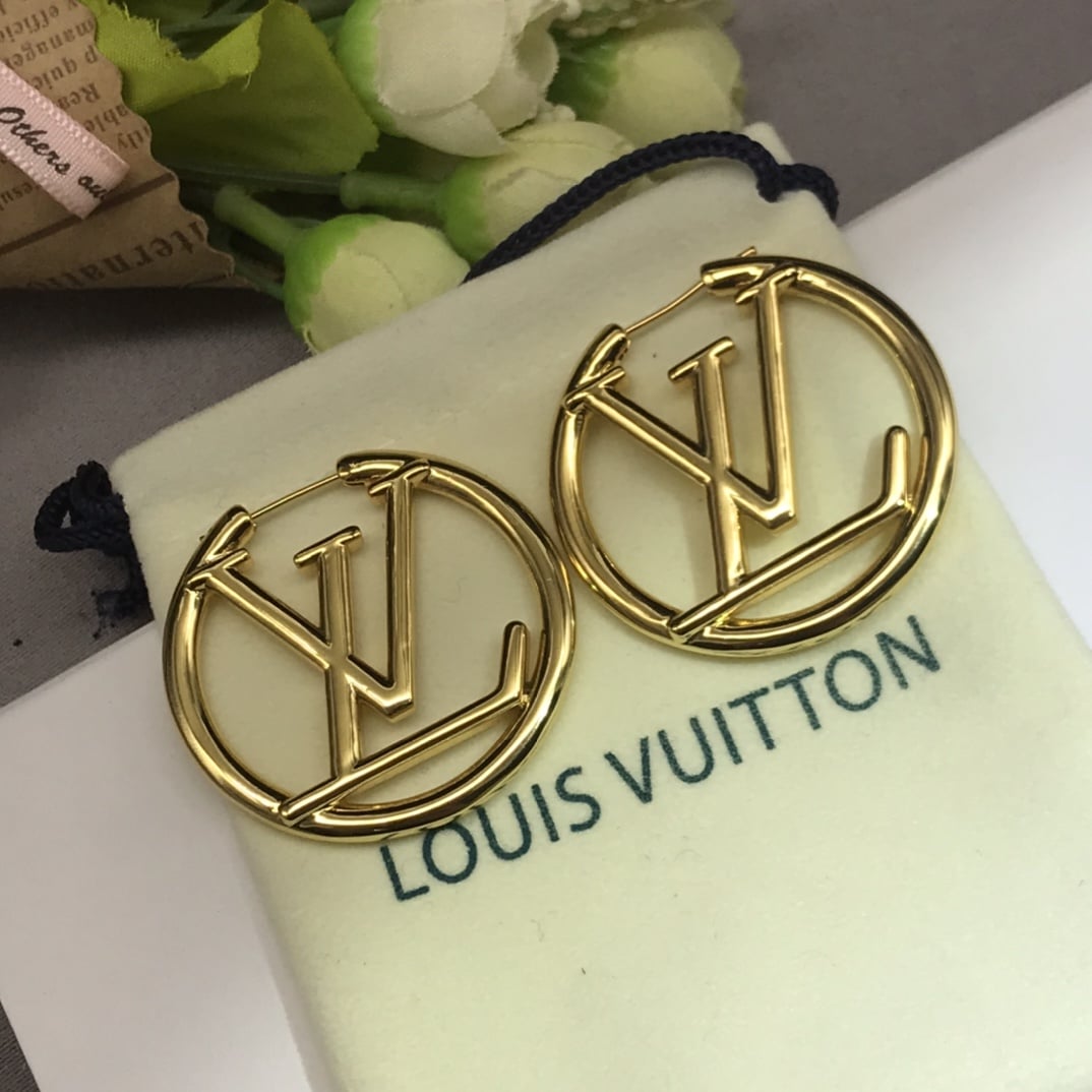 Louis Vuitton Louise Hoop Earrings M64288 - 画像 (2)