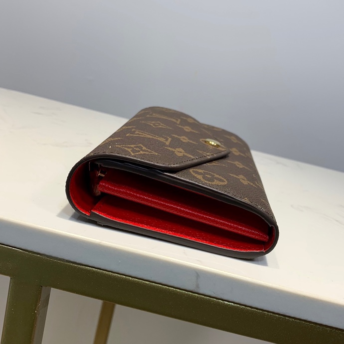 Louis Vuitton Sarah Wallet Monogram Canvas Coquelicot Red 19Cm M62236 - 画像 (2)