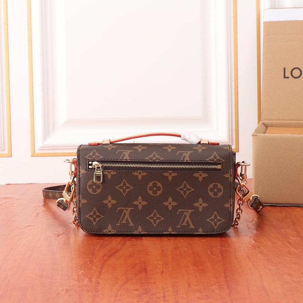 Louis Vuitton Pochette Métis East West Monogram Canvas Brown 21Cm M46279 - 画像 (4)