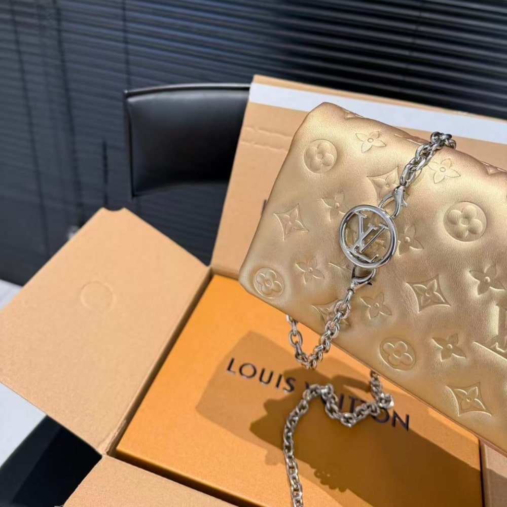 Louis Vuitton Pochette Coussin Monogram Gold 20Cm M80999 - 画像 (3)
