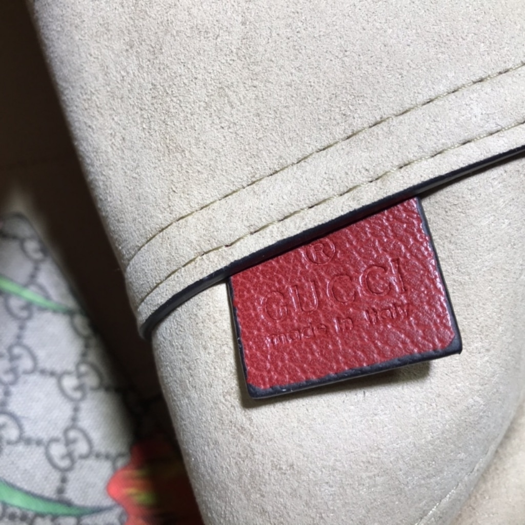Gucci Ophidia GG Flora Medium Tote Bag Dark Red 44Cm 547947 HWHAC 8722 - 画像 (8)