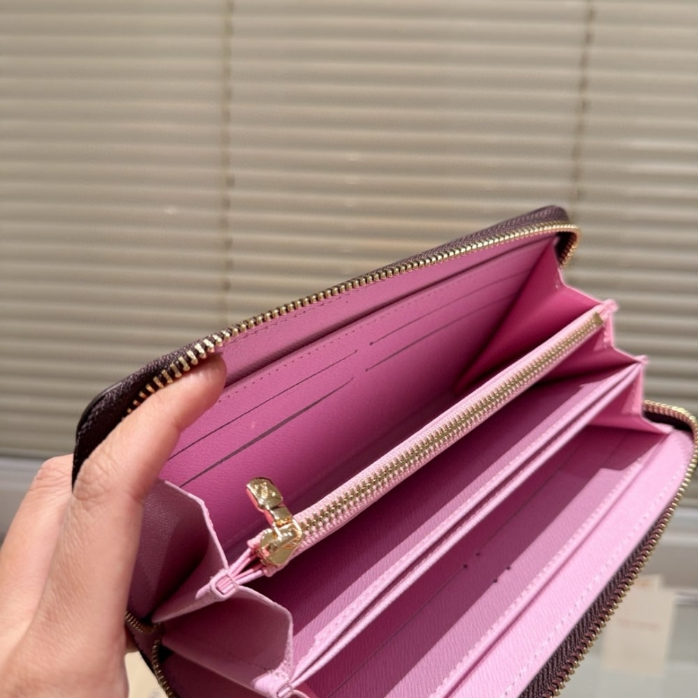 LOUIS VUITTON × 村上隆 ジッピー・ウォレット サクラ ブラウン 19cm 型番:M13433 - 画像 (4)