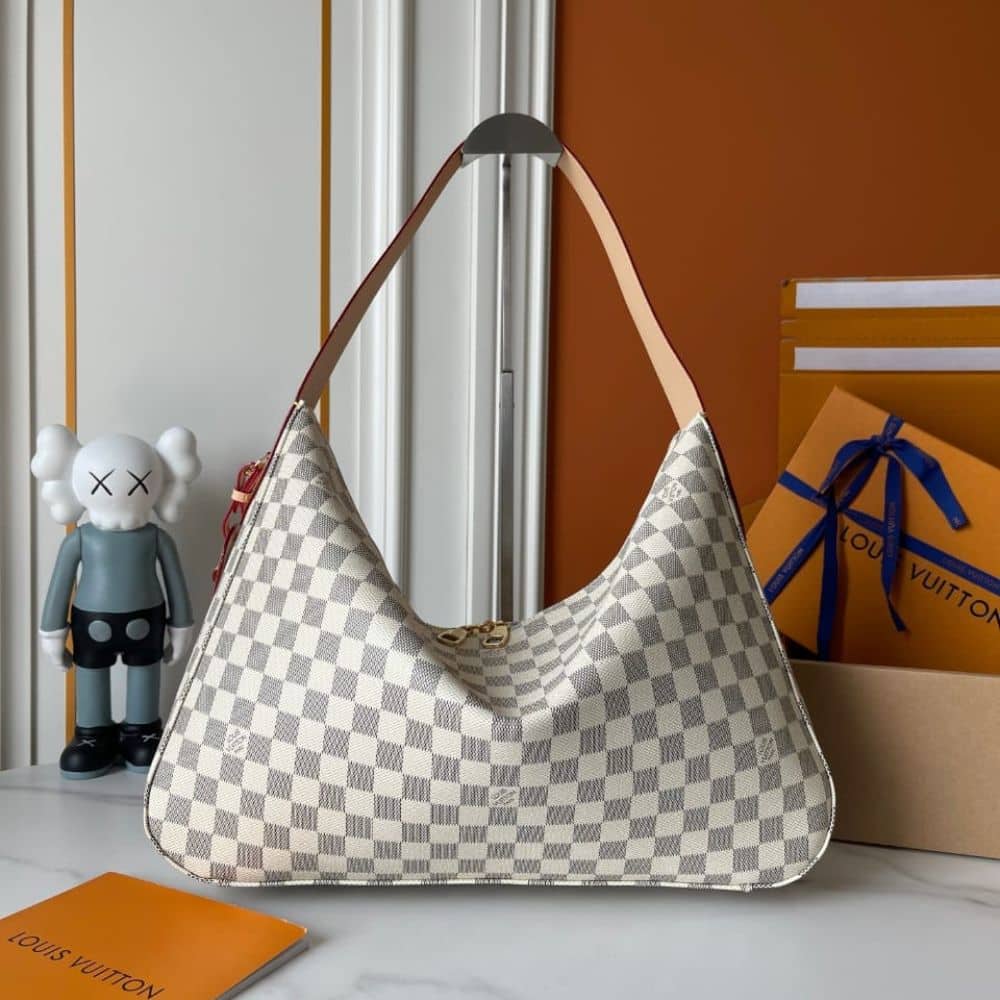 Louis Vuitton Slouchy MM Damier Azur 29Cm N00126 - 画像 (2)