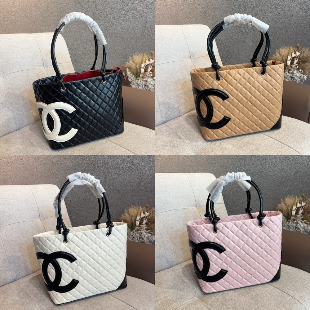Chanel Cambon Line Medium Tote Bag In Black 28cm - 画像 (9)