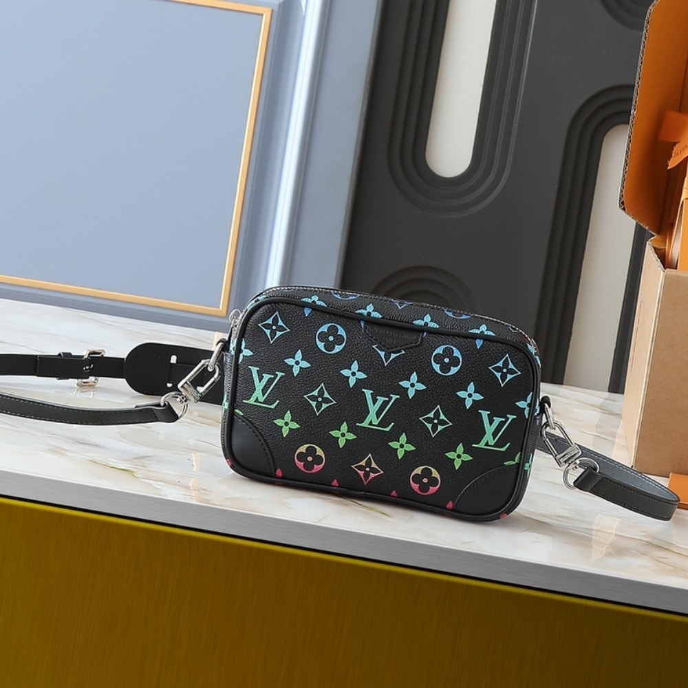 LOUIS VUITTON ルイ・ヴィトン トロカデロ ウェアラブル ウォレット グラデーション モノグラム ブラック 20cm - 画像 (2)