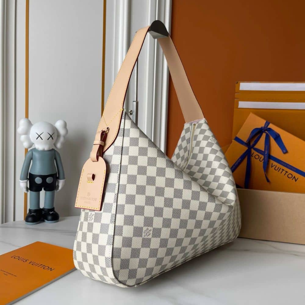Louis Vuitton Slouchy MM Damier Azur 29Cm N00126 - 画像 (8)