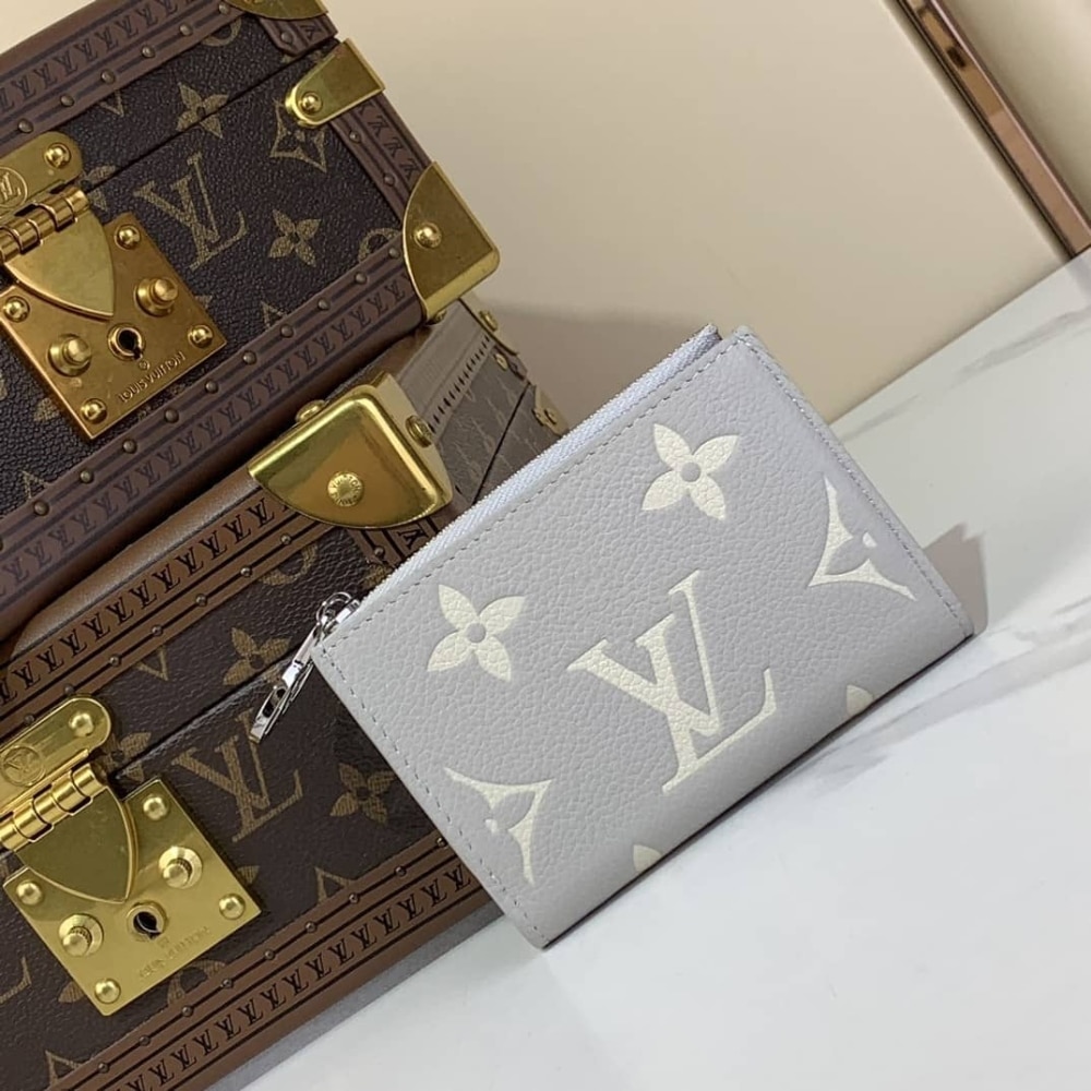 LOUIS VUITTON ルイ・ヴィトン リサ ウォレット バイカラー モノグラム ブリュームグレー 11cm 型番:M13797 - 画像 (2)