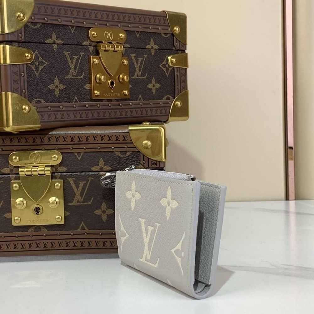 LOUIS VUITTON ルイ・ヴィトン リサ ウォレット バイカラー モノグラム ブリュームグレー 11cm 型番:M13797 - 画像 (3)