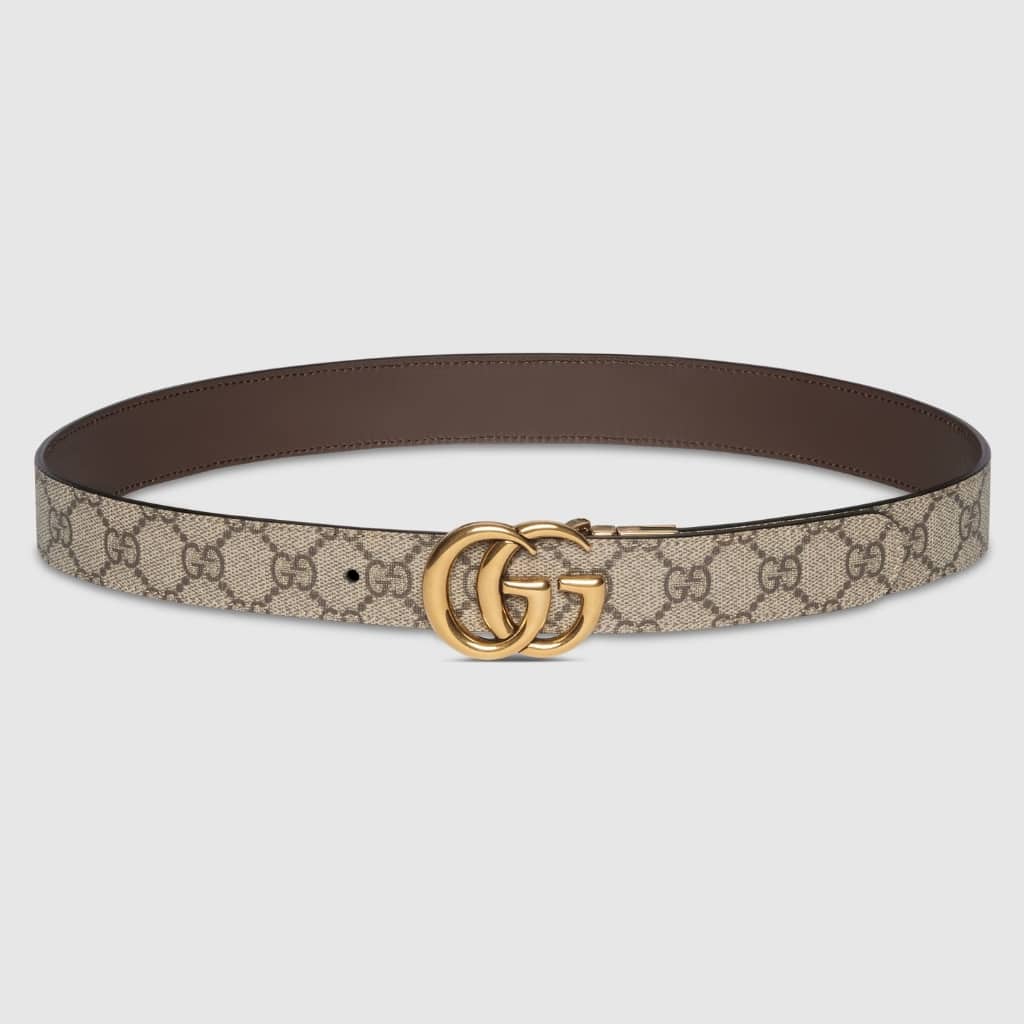 Gucci GG Marmont Reversible Belt Brown Leather 659417 92TIC 8358 - 画像 (3)