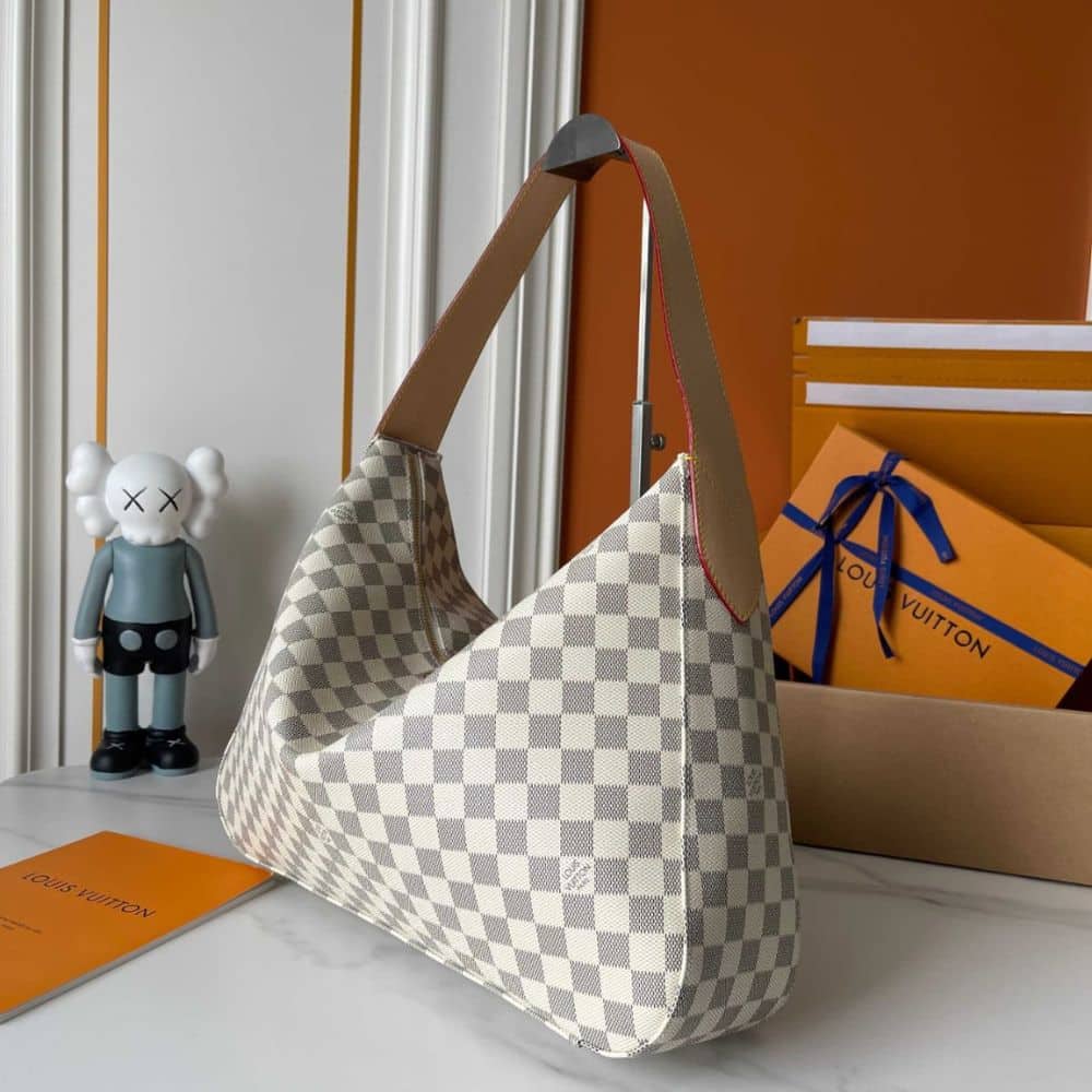 Louis Vuitton Slouchy MM Damier Azur 29Cm N00126 - 画像 (4)
