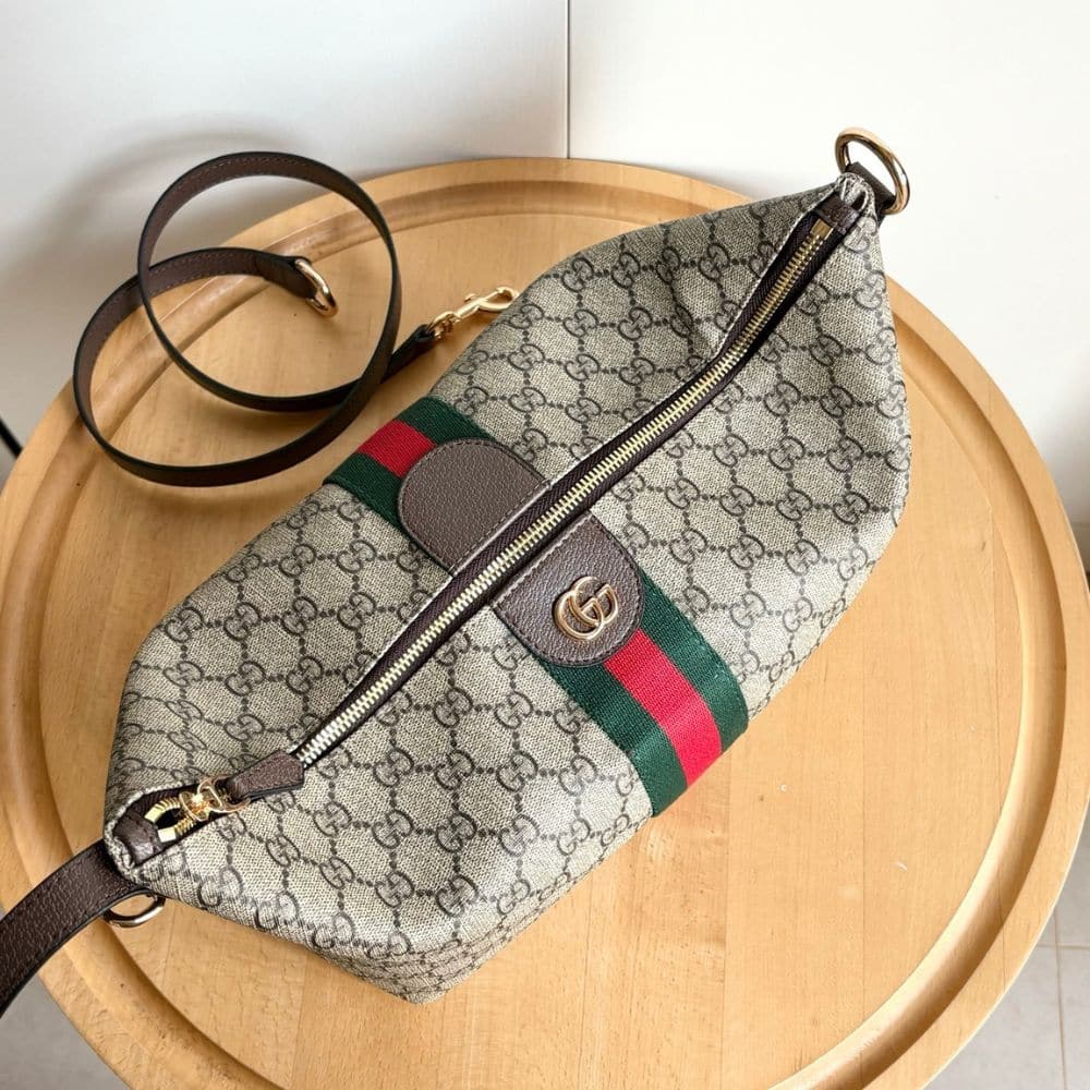 Gucci Vanity Medium Top Handle Bag Beige And Ebony 27Cm - 画像 (6)