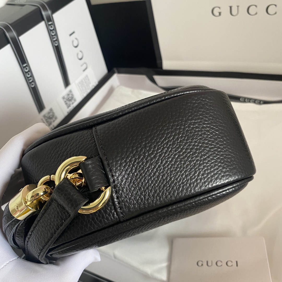 Gucci Soho Small Leather Disco Bag Black 308364 A7M0G 1000 - 画像 (7)
