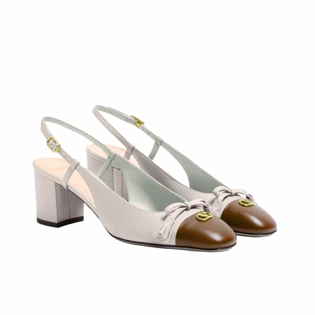 VALENTINO GARAVANI ヴァレンティノ ガラヴァーニ ヴァレ・デュ・ロワ スリングバックパンプス ローズカネル×ガーネット 7W2S0MH9DDT AGM