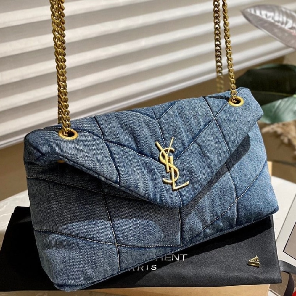 Saint Laurent Puffer Toy Denim Blue 28Cm 7593372PT674575 - 画像 (5)