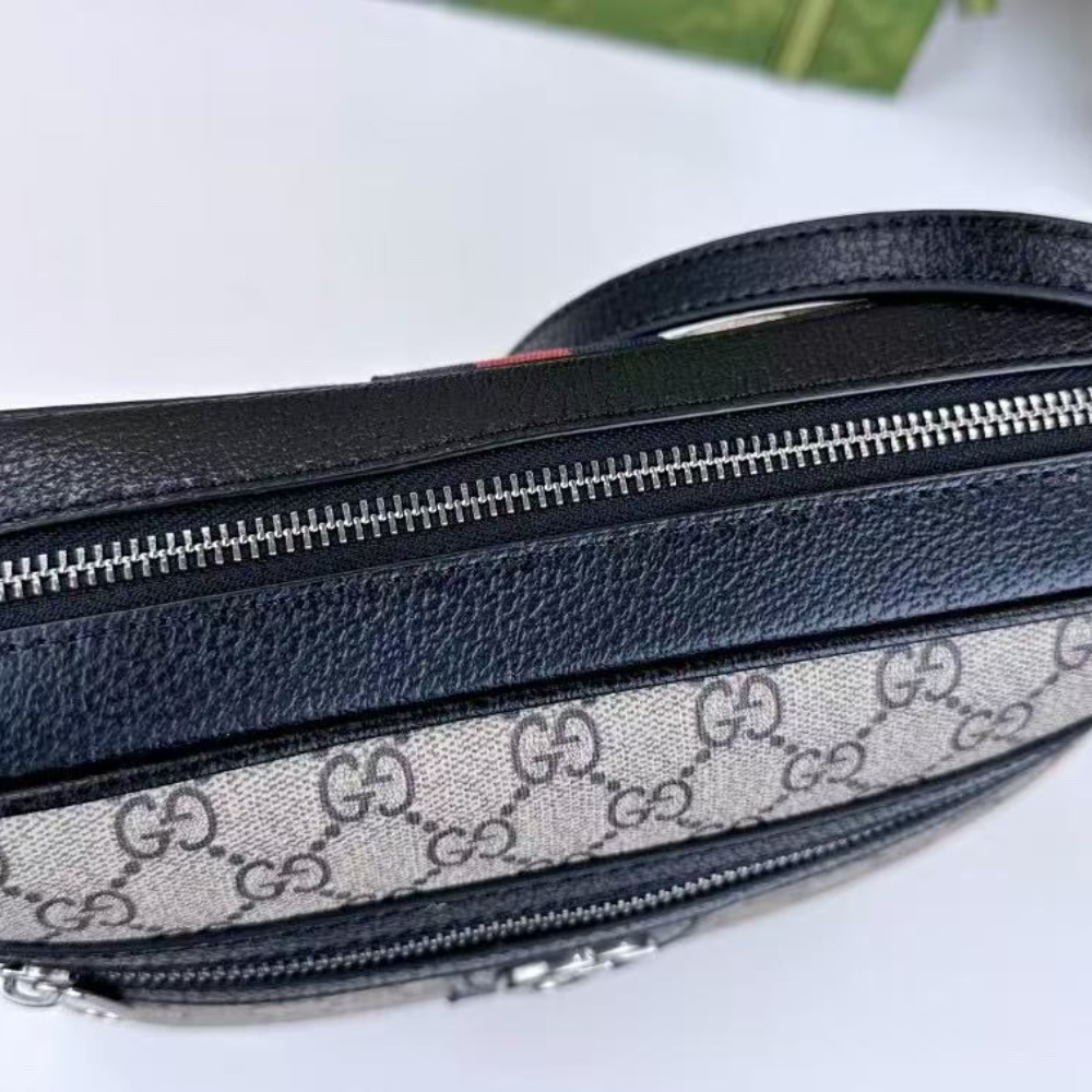 Gucci Ophidia Small Messenger Bag Beige And Blue Gg Supreme 23cm 547926 96iwn 4076 - 画像 (6)