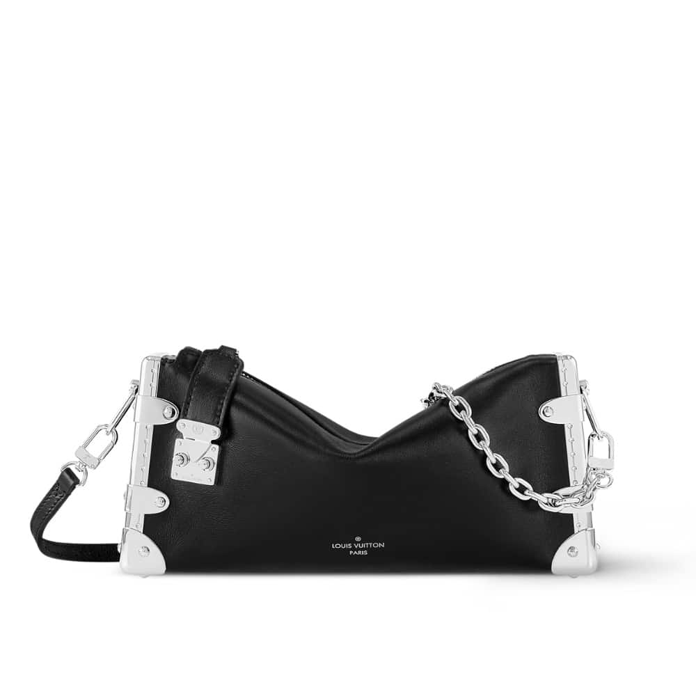 Louis Vuitton スリム・トランク・バッグ ブラック 23cm M25445