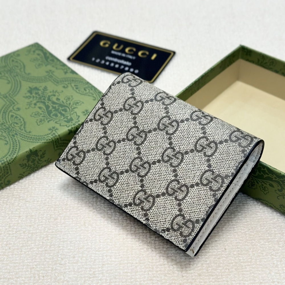 Gucci Bi Color Gg Marmont Small Wallet Beige And White 11cm 658610 17wag 9096 - 画像 (4)