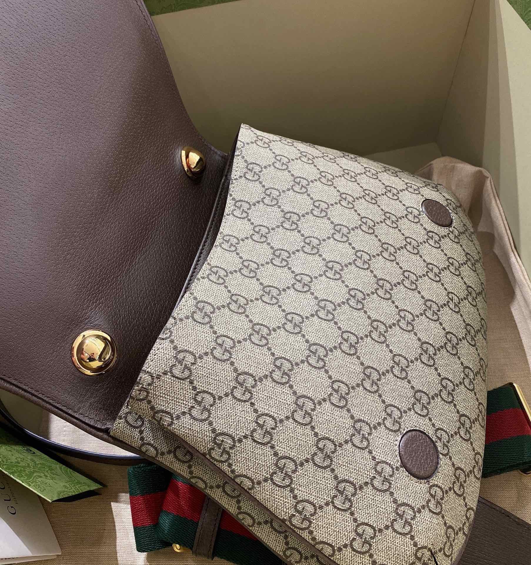 Gucci Blondie Medium GG Supreme Shoulder Bag Beige 29cm 699210 96IWG 8745 - 画像 (7)