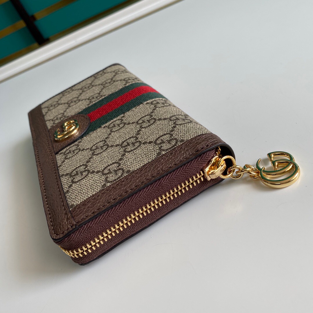GUCCI グッチ オフィディア ジップアラウンドウォレット GGスプリーム ブラウン 19cm 523154 96IWG 8745 - 画像 (6)
