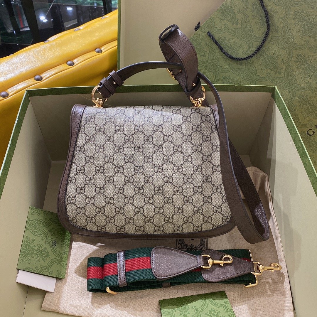 Gucci Blondie Medium GG Supreme Shoulder Bag Beige 29cm 699210 96IWG 8745 - 画像 (4)