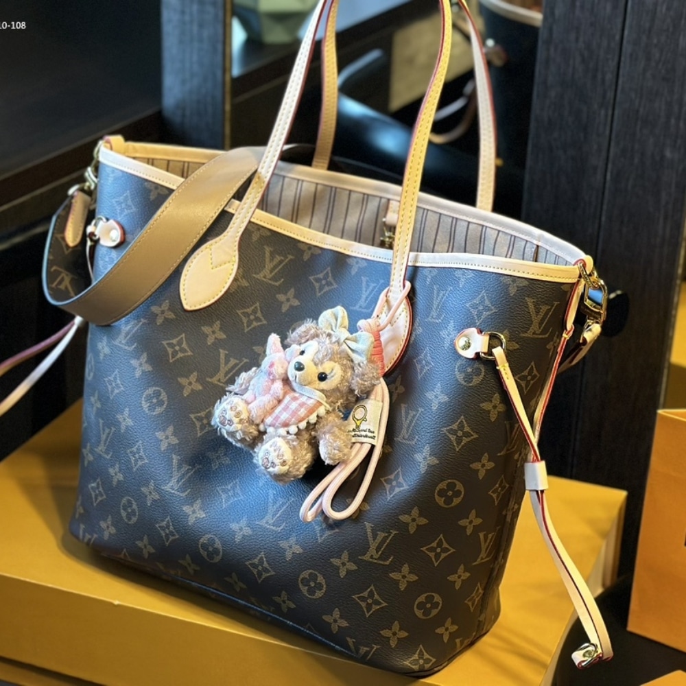 Louis Vuitton Neverfull Bandoulière Inside Out MM Beige 31cm M11948 - 画像 (6)