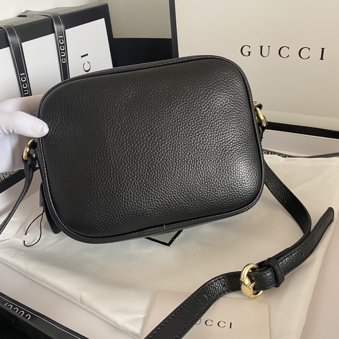 Gucci Soho Small Leather Disco Bag Black 308364 A7M0G 1000 - 画像 (6)