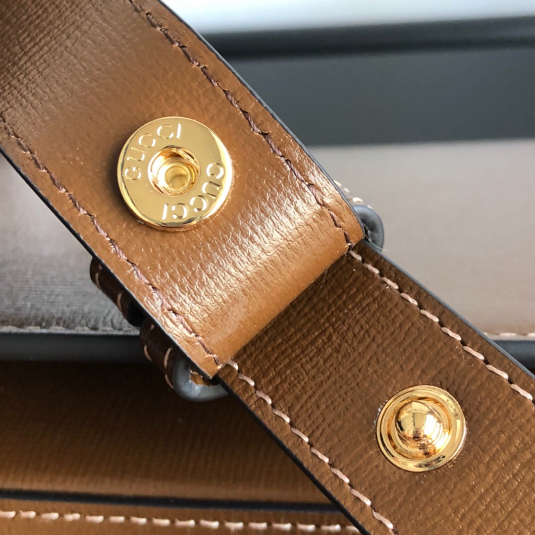 Gucci Horsebit 1955 Medium Shoulder Bag Brown Leather 25Cm 602204 1DB0G 2361 - 画像 (8)