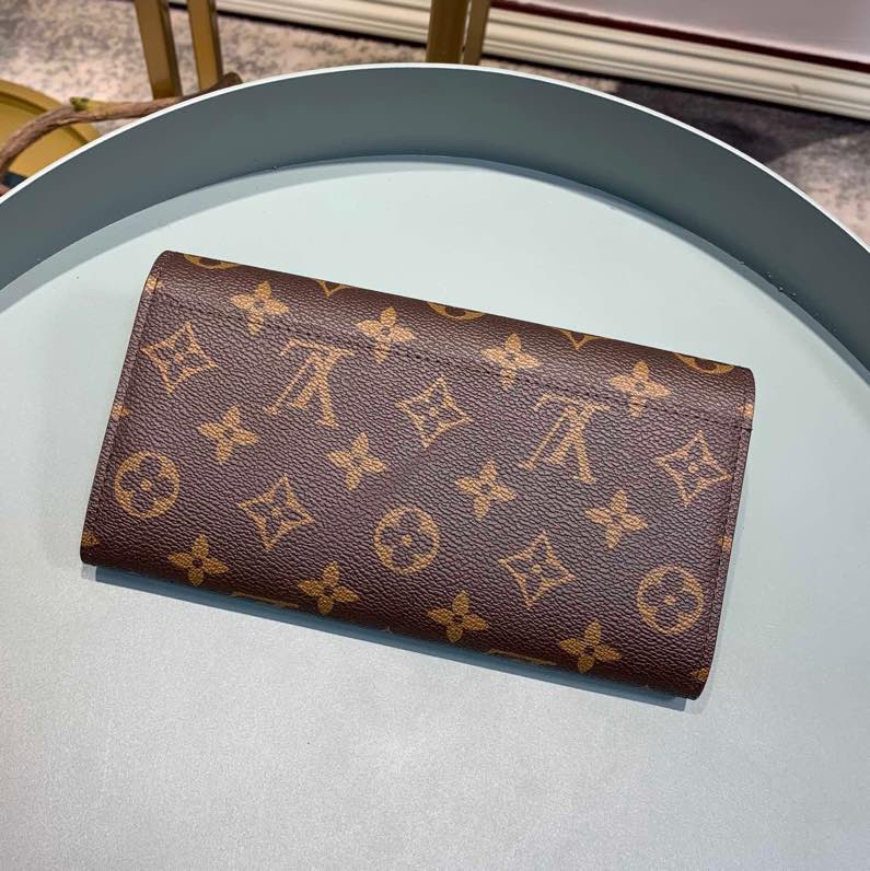 Louis Vuitton Sarah Wallet Monogram Canvas Brown 19Cm M60531 - 画像 (3)
