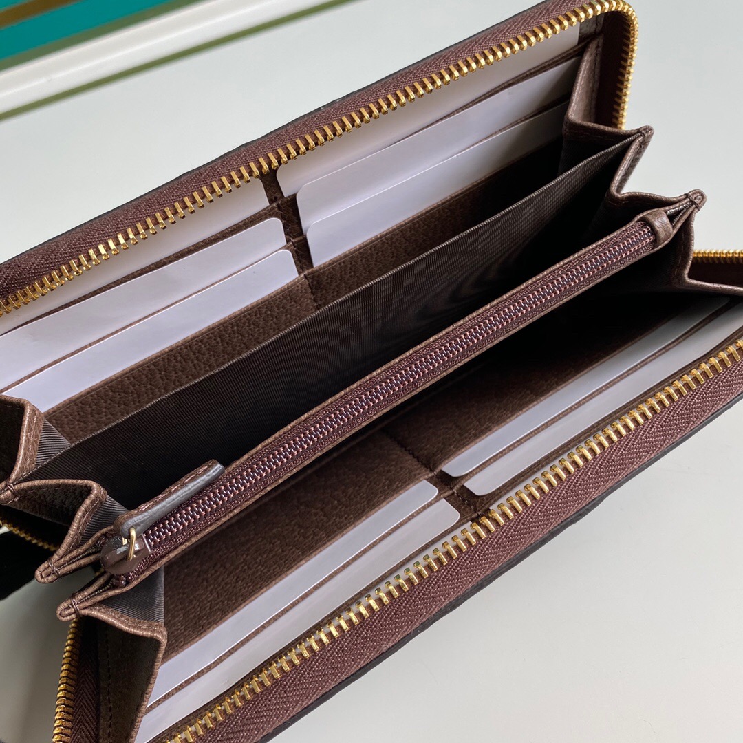 GUCCI グッチ オフィディア ジップアラウンドウォレット GGスプリーム ブラウン 19cm 523154 96IWG 8745 - 画像 (8)