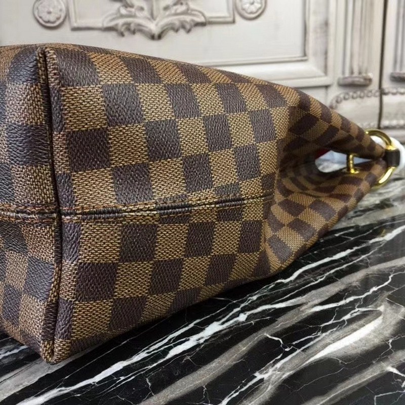 Louis Vuitton Graceful MM Damier Ebene Canvas Hobo Bag Brown 41cm N44045 - 画像 (3)