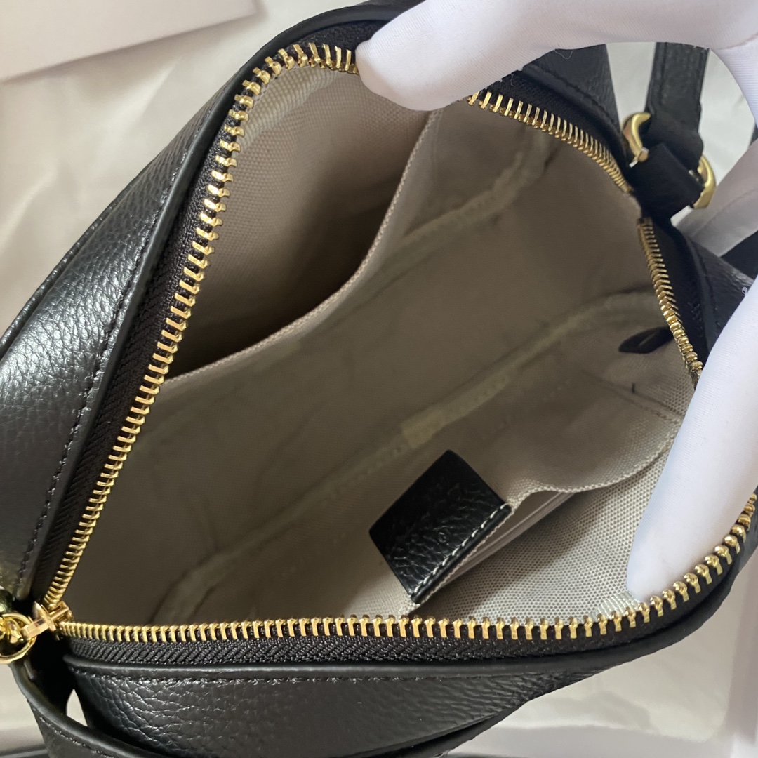 Gucci Soho Small Leather Disco Bag Black 308364 A7M0G 1000 - 画像 (8)