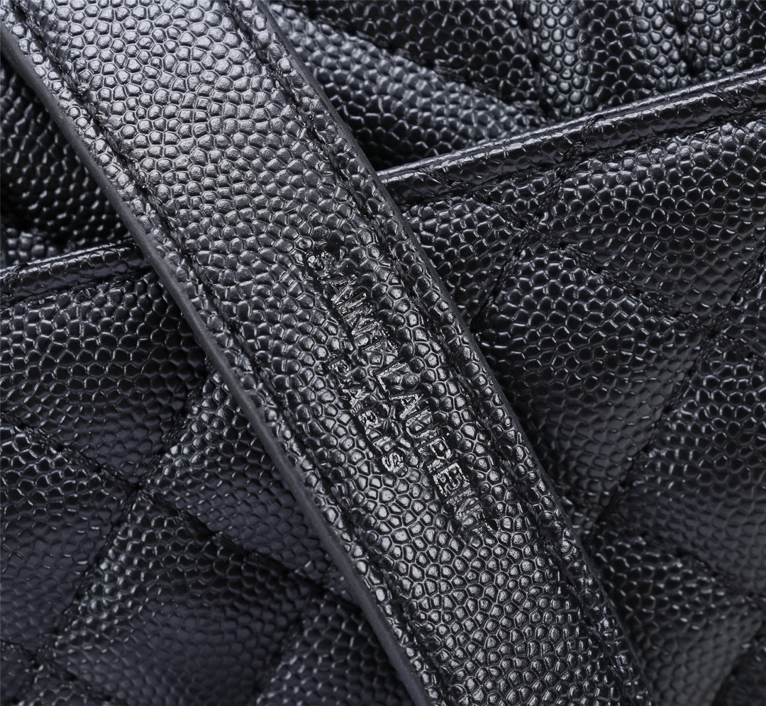 Saint Laurent Envelope Small In Quilted Grain De Poudre Embossed Leather Black Silver 21cm 600195BOW921000 - 画像 (6)