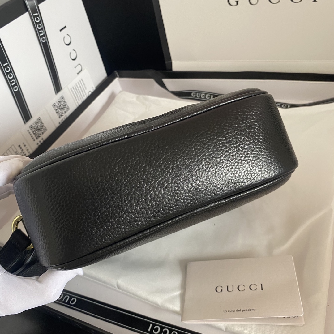 Gucci Soho Small Leather Disco Bag Black 308364 A7M0G 1000 - 画像 (5)