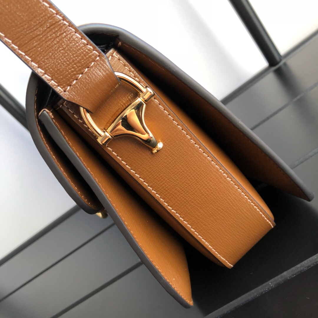 Gucci Horsebit 1955 Medium Shoulder Bag Brown Leather 25Cm 602204 1DB0G 2361 - 画像 (6)