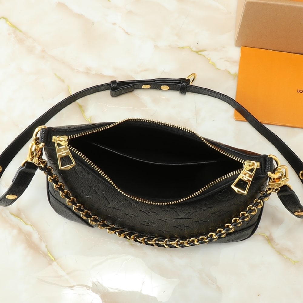 Louis Vuitton Boulogne Monogram Empreinte Leather Black 29Cm M12930 - 画像 (4)