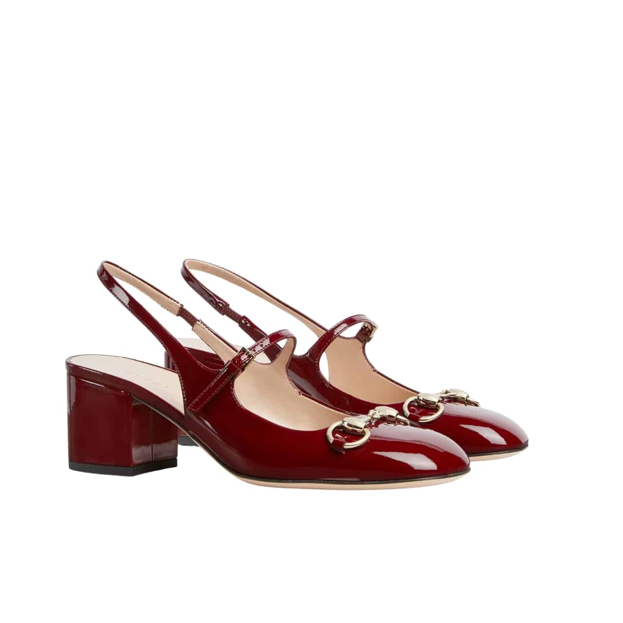 GUCCI グッチ レディース ホースビット パンプス レッドレザー 801893 BNC80 6207