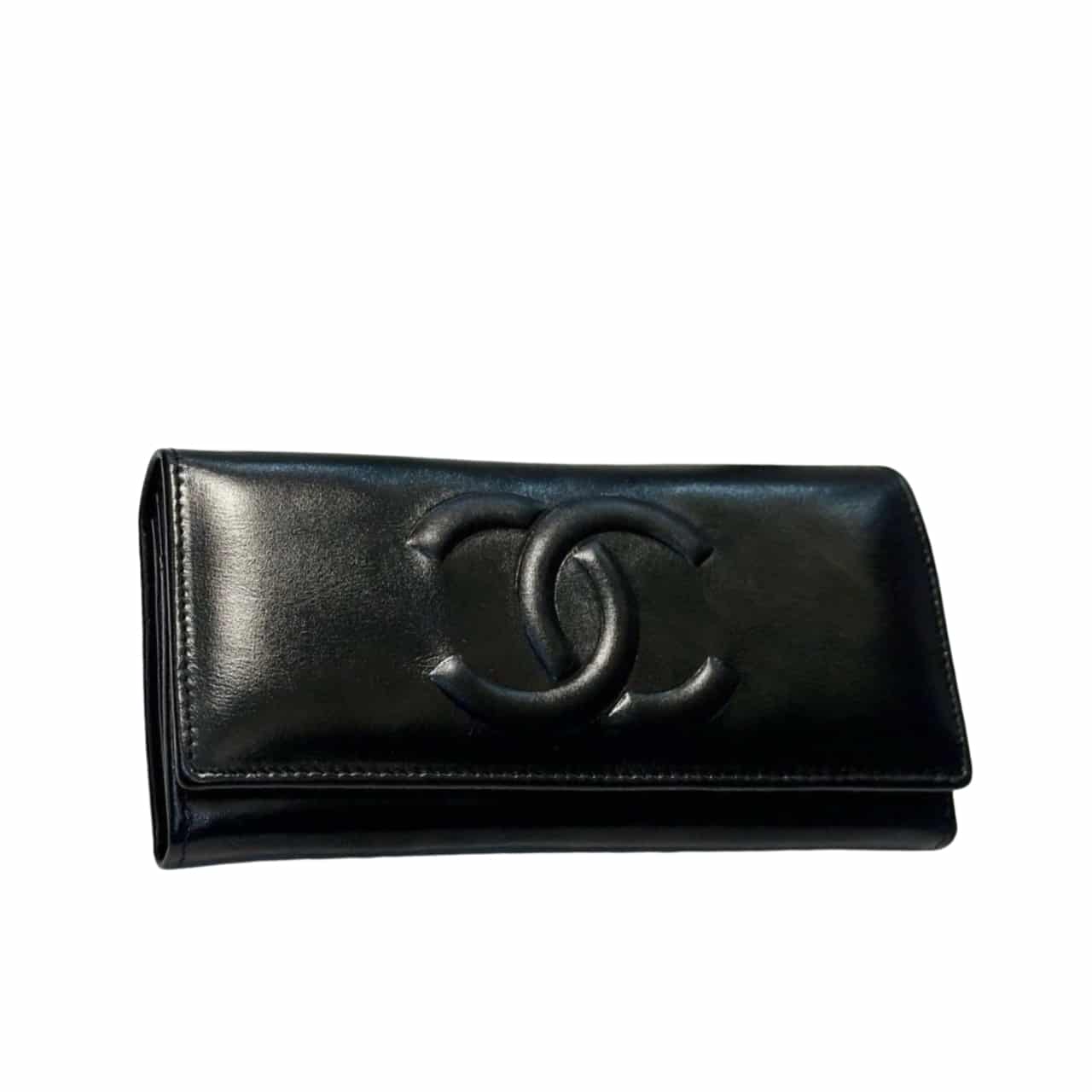 CHANEL シャネル 長財布 ロングウォレット ブラック 19cm