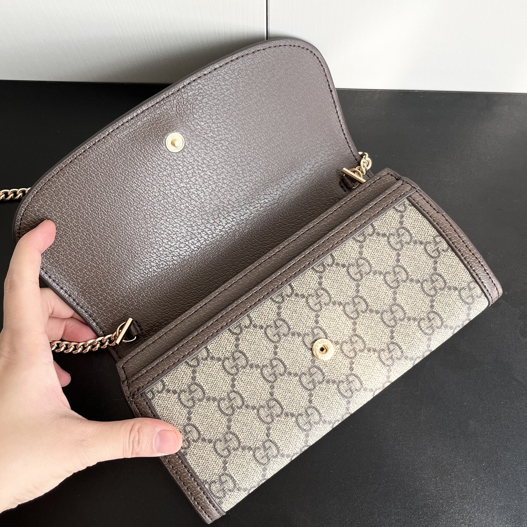Gucci Blondie Continental Chain Wallet Beige 21Cm 725215 K9Gsg 8358 - 画像 (3)