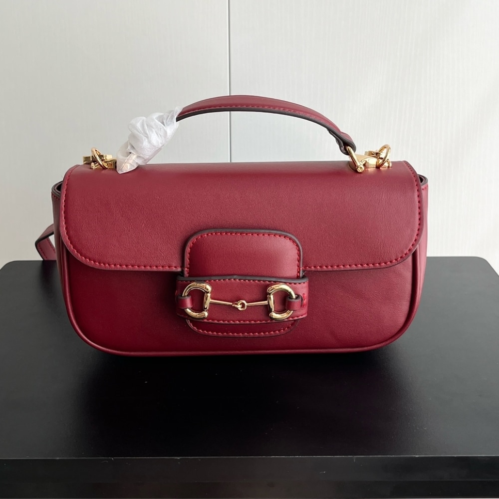Gucci Horsebit 1955 Small Top Handle Bag Rosso Ancora Red 22Cm 815206 Aaec2 6207 - 画像 (2)