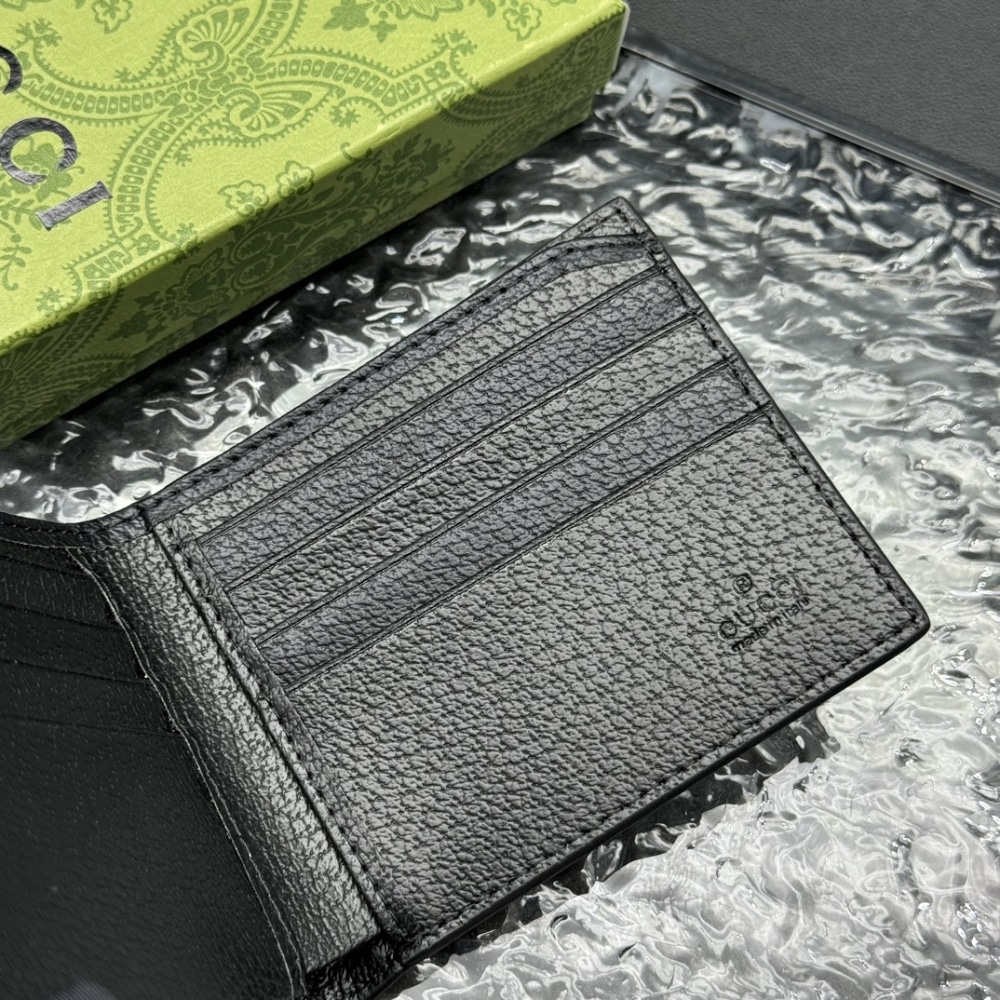 GUCCI グッチ アニマリエ レザー カードケース ブラック 10cm 型番:523685 DJ20T 1000 - 画像 (5)