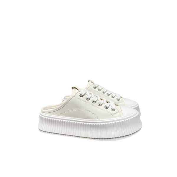 CHANEL シャネル プラットフォームシューズ クリーム