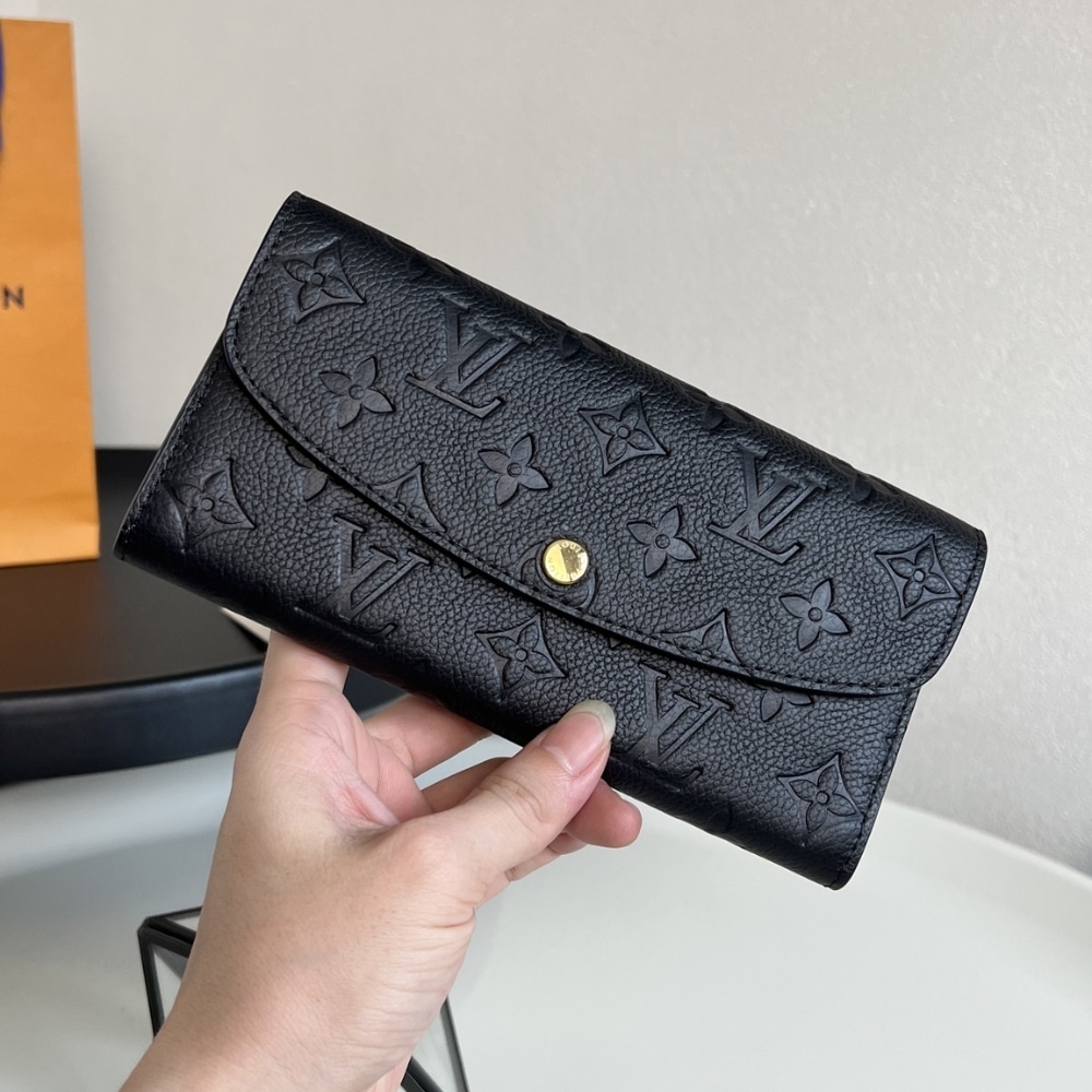 Louis Vuitton Emilie Wallet Black 19Cm M62369 - 画像 (3)