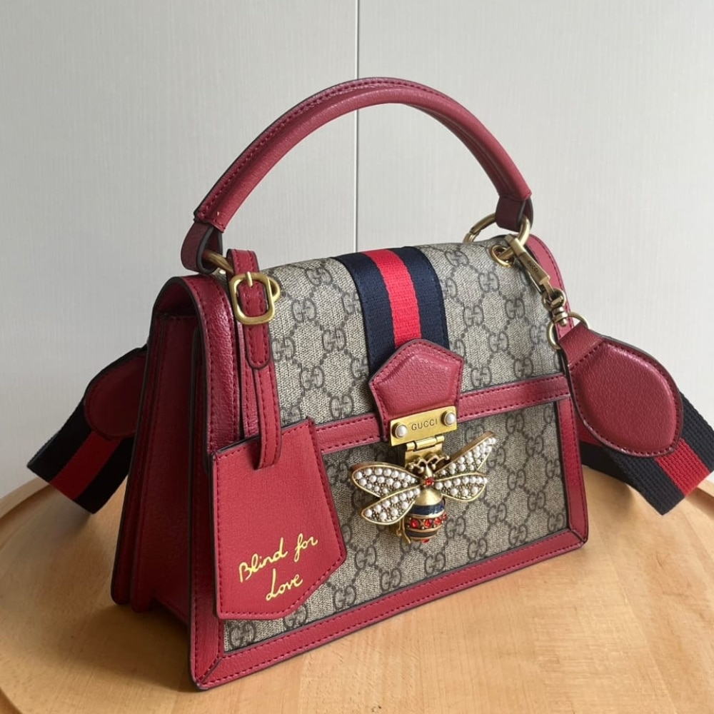 Gucci Queen Margaret GG Small Top Handle Bag Red 25cm 476541 9I6ST 8540 - 画像 (3)