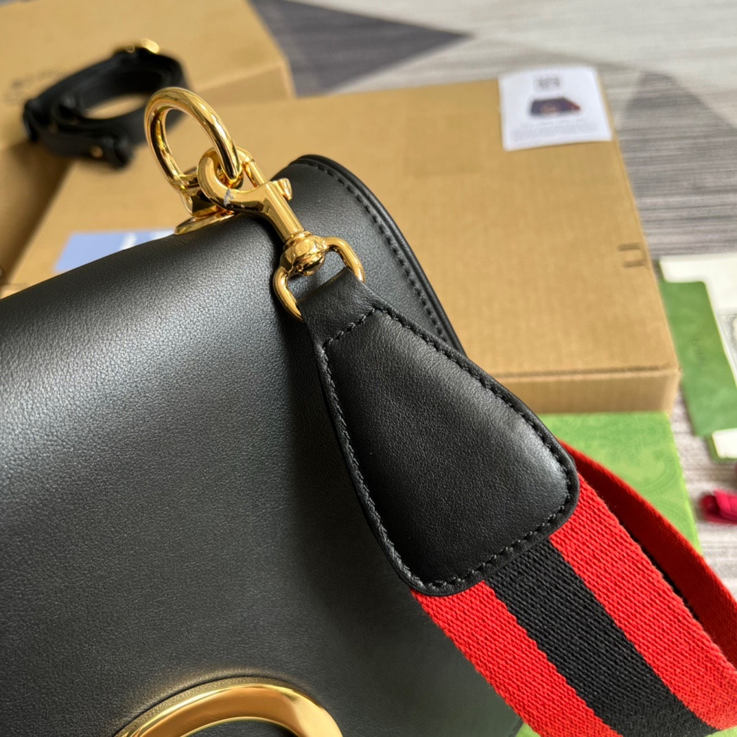 Gucci Blondie Medium Bag Black 29Cm 699210 UXXAG 1064 - 画像 (7)