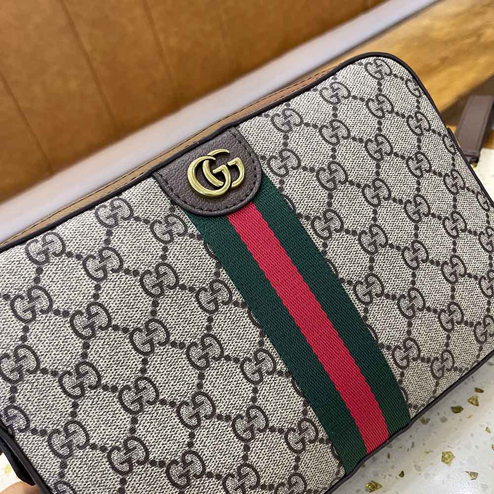 Gucci Ophidia Gg Shoulder Bag Beige Ebony 23.5Cm 699439 9C2St 8920 - 画像 (2)